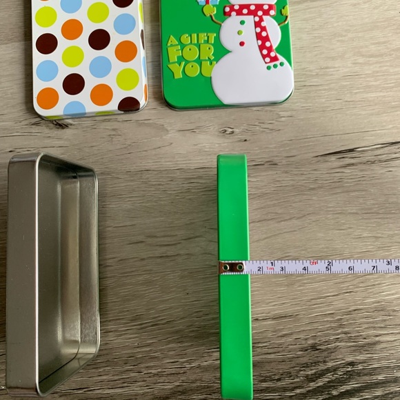 2x Tin Boxes/Cases/Containers, Length4.5โ x Width3.5โ x Height/thickness0.6โ - Picture 7 of 15